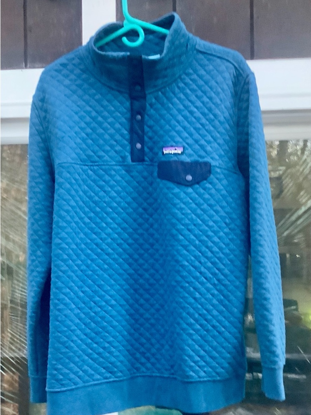 Patagonia Organic Cotton Quilted Snap-T Pullover 
Diamond Quilted